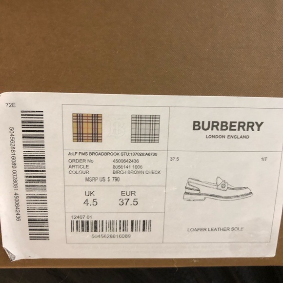 Authentic Burberry Loafers - Picture 8 of 11